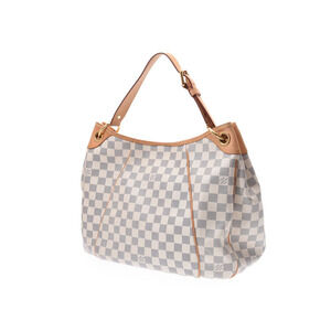 Louis Vuitton Damier Azur Leather Galliera Shoulder White Bag